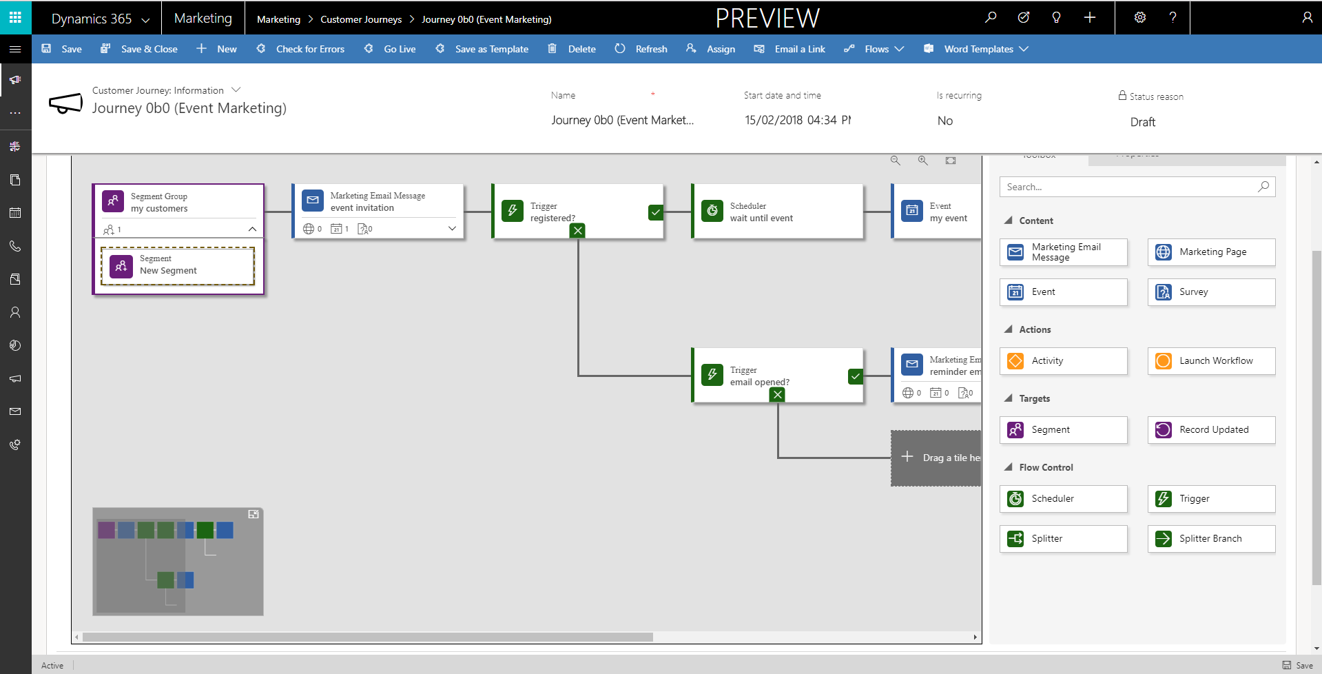 Dynamics 365 Marketing Email Automation